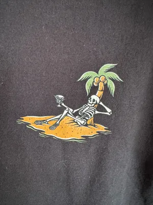 Bowery Supply Easy Does It Skeleton T Shirt Black thumbnail 4