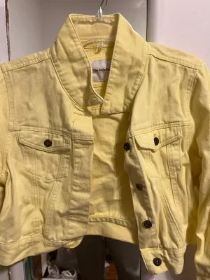Yellow Jean Jacket Size L thumbnail 1