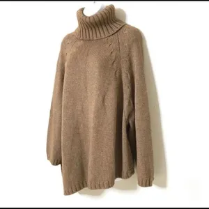 Escada cashmere/silk tan turtleneck sweater thumbnail 3