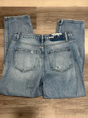 Flying Monkey Jeans Women's Ultra High Rise Straight Distressed Ripped Size 29 thumbnail 9