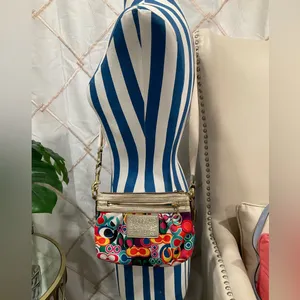 Coach Poppy Pop C‎ Glam Graffiti Crossbody Multi Colors thumbnail 12