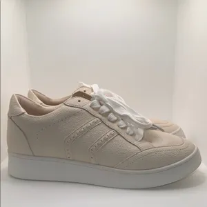 Oasis Society The 365 Stitch Platform Sneakers Ivory Vegan Leather Women’s 9 thumbnail 4