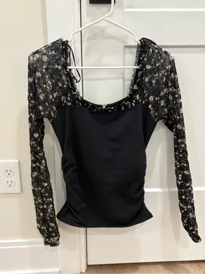 Free People Josie Long Sleeve Top Size Small thumbnail 2