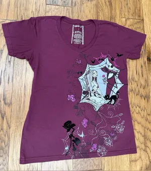 Disney NWOT Nightmare Before Christmas Organic Cotton Tshirt size L thumbnail 1