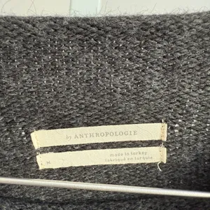 by Anthropologie Relaxed Boho Slouchy‎ Raw Hem Cuff Pullover Sweater M Gray thumbnail 5