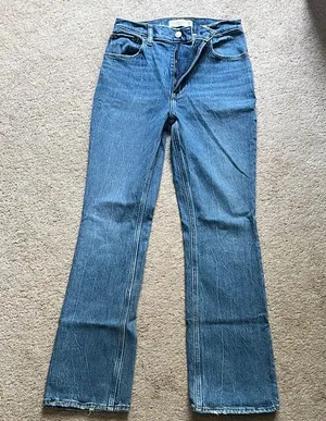 Abercrombie & Fitch Flare Jeans in Denim Blue thumbnail 1
