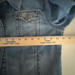 Lucky Brand Dungarees America Denim Trucker Jacket Medium Wash Distressed XL thumbnail 5