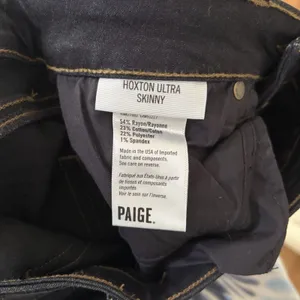 PAIGE Hoxton Ultra Skinny Jeans Vista Denim Women's 29 Dark Blue Wash High Rise thumbnail 6