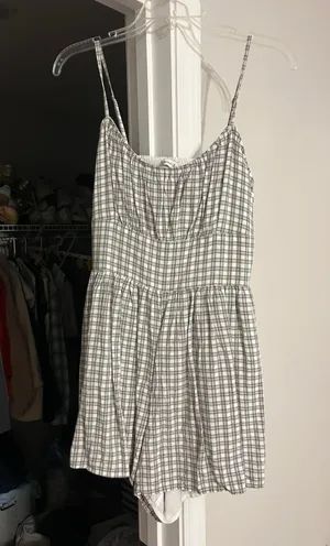 Hollister White & Grey Romper thumbnail 1