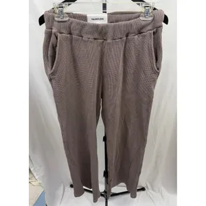 TALENTLESS Women's Medium Waffle Casual Neutral‎ Lounge Pants in Porcini thumbnail 5