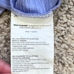 Skechers Womens Blue Golf Tennis Polo Shirt L Athleisure Sporty Coastal Casual thumbnail 4