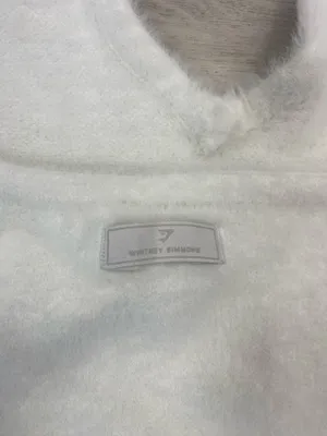 Gymshark Whitney Simmons collection White Halter Crop Top thumbnail 4