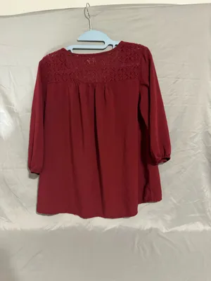 burgundy blouse  thumbnail 2