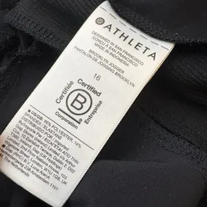 Athleta Brooklyn Jogger Pants Black Stretch Pockets Travel Work Light Womens 16 thumbnail 6