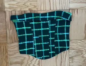 White Fox Boutique Bustier Top Green Plaid thumbnail 4