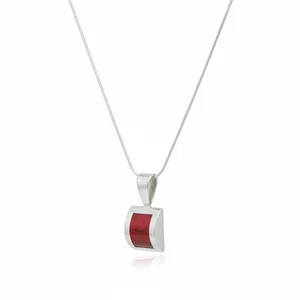 Vintage Mexico 925 Silver Red Jasper Necklace pendant With Matching Earrings thumbnail 16