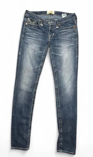Big Star Maddie Boot Jeans Womens 26R Mid Rise Bootcut Blue Stretch Denim 26R thumbnail 1