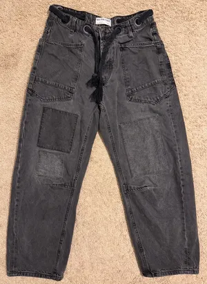 Free People We The Free Moxie People Free Pull-On Barrel Jeans thumbnail 2
