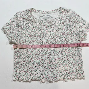 Aeropostale OG Tee Collection Floral Shrunken Baby Tee Size Large Y2K thumbnail 6
