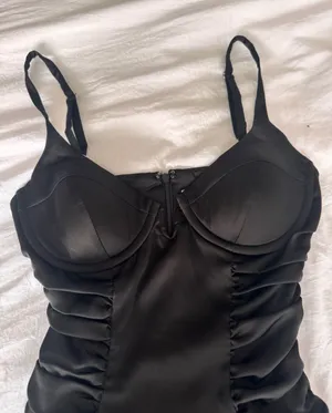 Oh Polly Black mini dress thumbnail 2