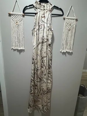 Nwt Slouchy Boho Halter Neck Maxi Dress Multiple thumbnail 8