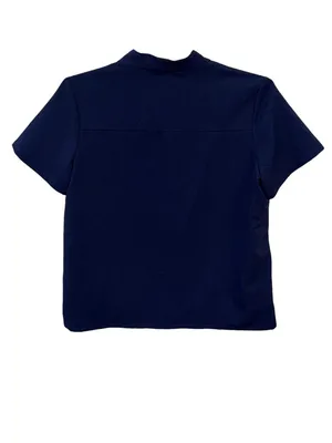 FIGS Banepa Navy Scrub Shirt Short Sleeve 2 Pocket Medium Nurse Uniform Hospital thumbnail 3