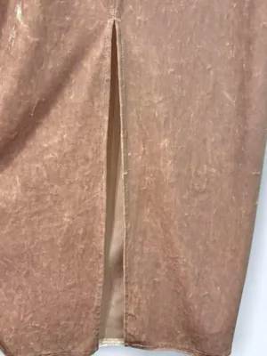 Bershka Velvet Strapless Maxi Dress in Blush thumbnail 3