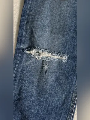 rag & bone Women's Blue Straight Leg Jeans thumbnail 5