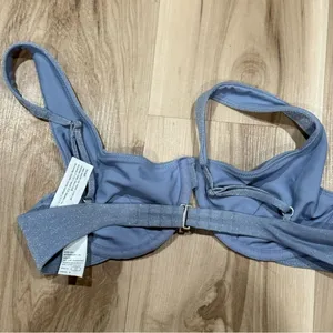 Abercrombie and Fitch Glitter Metallic Swim Bikini Top Women’s Small thumbnail 2