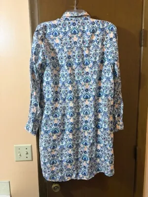 Roller Rabbit white floral multicolor linen shirtdress thumbnail 3