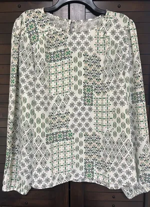 LOFT Blouse Women Xl Long Sleeve Lightweight Spring Career Sunny Polished NWT thumbnail 1