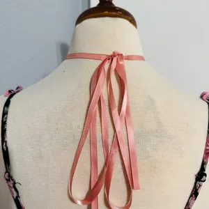 Cider Women‎ Floral Black and Pink Spaguetti straps Cropped Tank Top Size S thumbnail 9