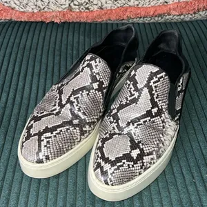 Vince Garvey‎ Snake Skin print Slip-On Sneaker 6.5 thumbnail 1