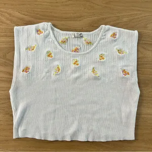 Free people embroided crop top thumbnail 1