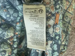 Free People Mini Skirt Quilted Darla Sz X-Small baby blue Floral Pockets Boho cottage core thumbnail 11