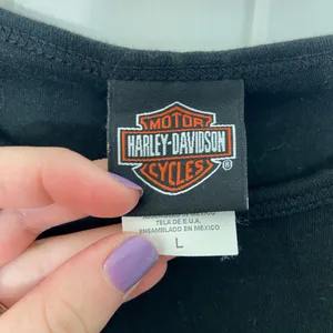 EUC Harley Davidson motorcycles women’s black‎ Pennsylvania jewel logo tshirt L thumbnail 3