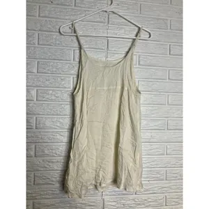 Free People Slip Dress Womens Small Ivory Excellent Adjustable Straps Viscose thumbnail 4