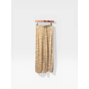 Anthropologie Charming Charlie Beige Zebra Print Wide Leg Boho Pants Size Small thumbnail 3