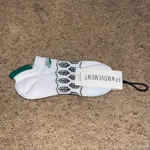 FP Movement Ankle Sock Patterned Knit‎ White Green One Size thumbnail 3
