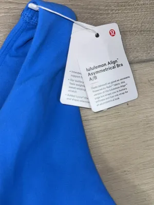 lululemon athletica Align Asymmetrical Bra in Cobalt Blue thumbnail 3