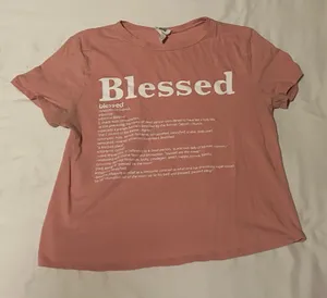 Blessed pink baby tee Size M thumbnail 1