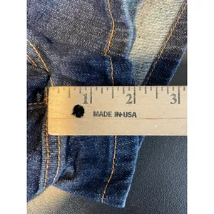 Hollister Size 11 Denim Micro Mini Shorts Dark Wash Low Rise Stretch Casual thumbnail 6