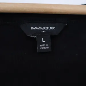 Banana Republic Top Womens L Scoop Neck Black Ribbed Cap Sleeve Excellent thumbnail 3