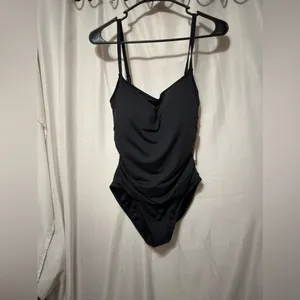 La Blanca NWT Standard Island Goddess Lingerie One Piece Swimsuit, Black, 12 thumbnail 4