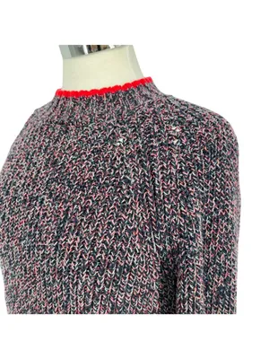 Rag & Bone Ilana Marled Sweater Navy Blue Multicolor Crewneck Size Small thumbnail 4