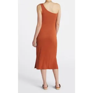 41 Hawthorn One Shoulder Midi Dress- Burnt Orange Sz XL thumbnail 2