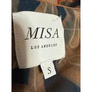 MISA Los Angeles Mariah Multicolor Floral Strapless Ruched Midi Tube Dress Sz S thumbnail 4