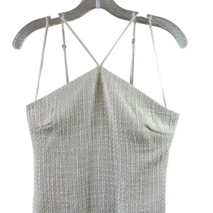 NWT Jason Wu Ivory Tweed Textured Pearl Fringe Mini Dress Size Small thumbnail 5