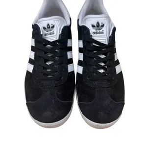 Adidas Gazelle Women's Sz 6 Core Black Suede White Sneakers Shoes Lace Up BA9595 thumbnail 4