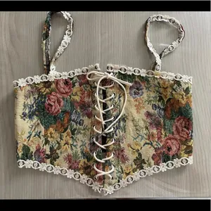 Floral Cottagecore Fairy Romantic Corset Top New thumbnail 7